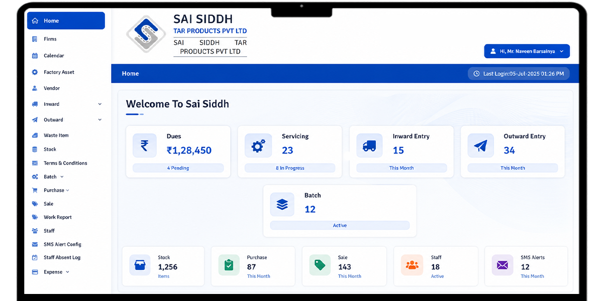 End-to-End Factory Management System for Smarter Manufacturing