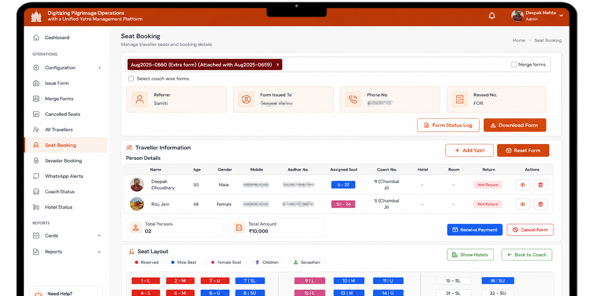 Digitizing Pilgrimage Operations with a Unified Yatra Management Platform