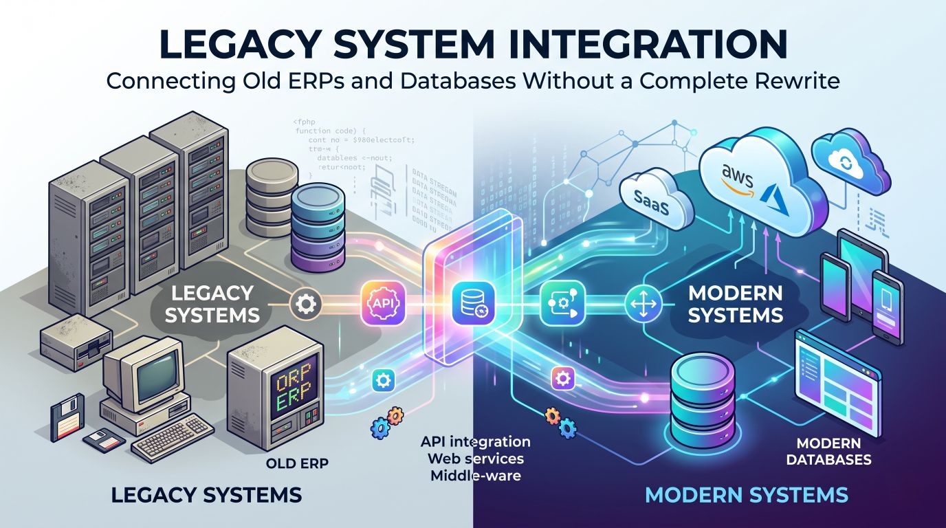 Legacy System Integration: Connecting Old ERPs and Databases Without a Rebuild