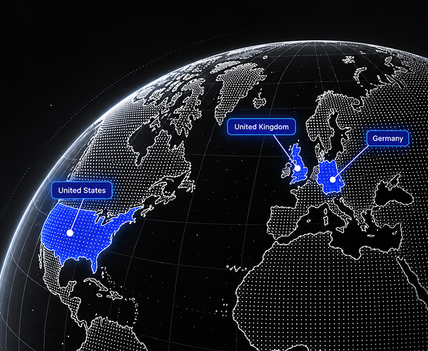 Serving Germany, the UK and the United States